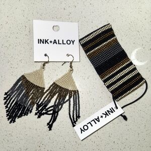Ink +Alloy jewelry set